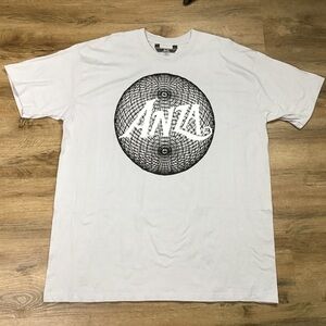 ANZA T-Shirt Men’s Size XL Graphic Soft Light Gray Geometric California